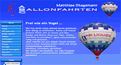 Desktop Screenshot of abc-ballonfahrten.de